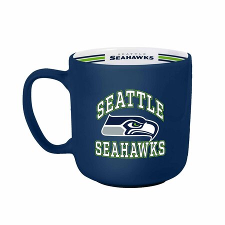 LOGO BRANDS Seattle Seahawks 15oz Stripe Mug 628-C15SM